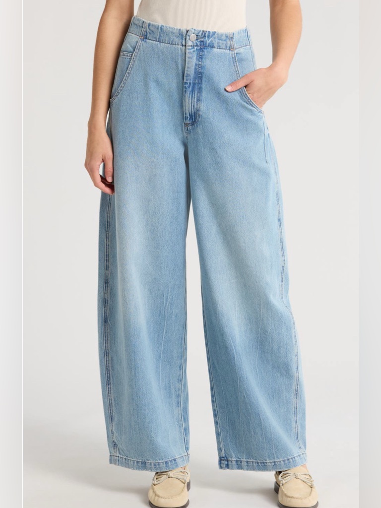 Pistola Lottie High Waist Wide Leg Jeans Color: Qualifier Size 31